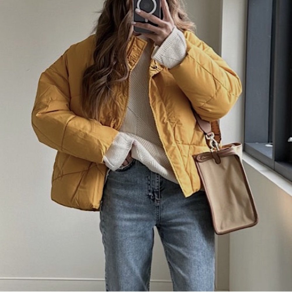 Universal Thread Yellow puffer Jacket - Picture 7 of 7